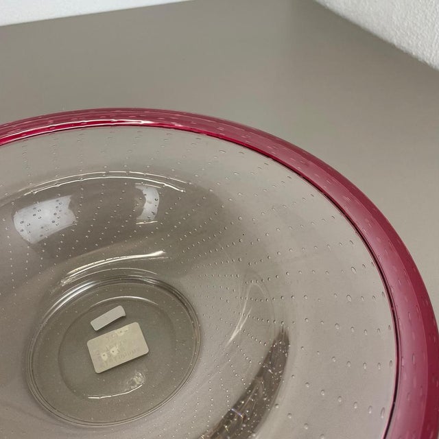 German Glass Bowl by Karl Wiedmann for WMF, 1960s For Sale - Image 10 of 18