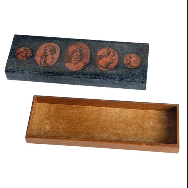 Wood Piero Fornasetti Cigarette Box, 1960 For Sale - Image 7 of 9