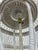 Vintage White Wicker Floor Lamp With Tiered Dome Shade For Sale - Image 13 of 14