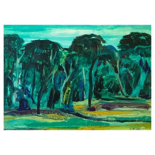 Jean Krillé, Tableau No. 60, Oil on Paper and Canvas, 1980s For Sale