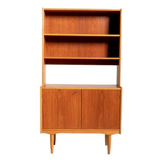 Teak and Oak Bookcase, Scandinavia, 1950s For Sale