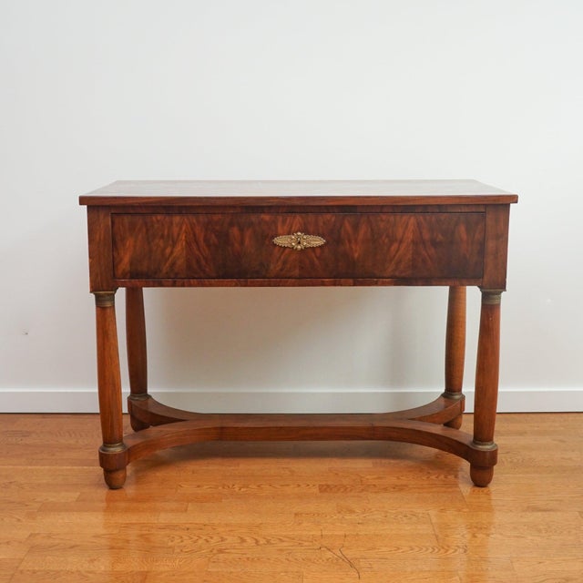 Wood Fornasetti Decorated Antique Italian Writing Desk For Sale - Image 7 of 16