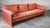 1970s Vintage Danish Cognac Leather and Teak Sofa Attributed to Mikael Laursen For Sale - Image 5 of 18