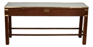 Vintage English Campaign Style Display Counter or Box on Stand