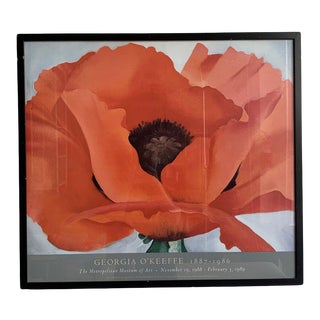 1988 The Metropolitan Museum of Art Georgia O’Keefee Exhibition Poster, Framed For Sale