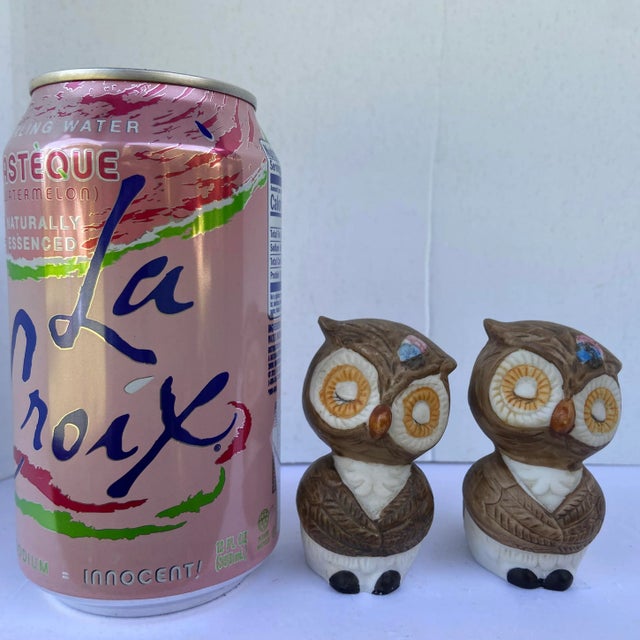 Mid-Century Owl Salt & Pepper Shakers- a Pair For Sale - Image 11 of 13