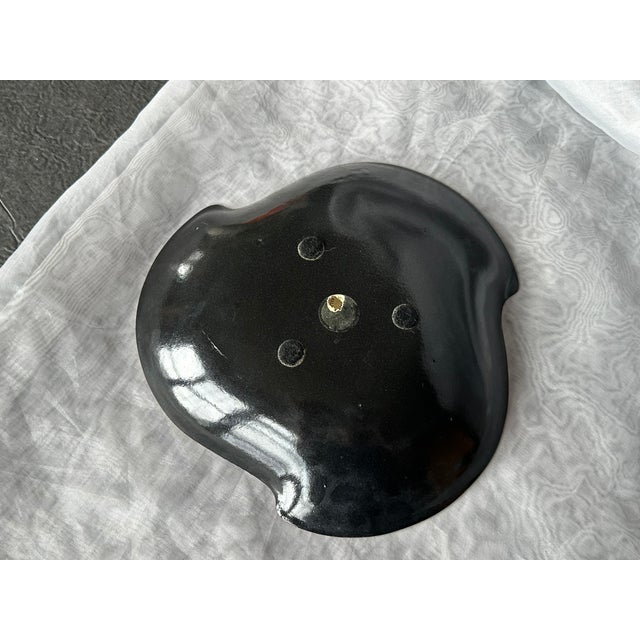 Olive Mid Century Modern Copper Enamel Bowl by Bovano For Sale - Image 8 of 12