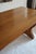 Brown French Brutalist Dining Table in Wood with Sculpted Sledge Base, 1960s For Sale - Image 8 of 13