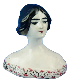 20th Century Ceramic Bust of a Woman from M.I.C.A. Factory, Sesto Fiorentino, Italy, 1920s