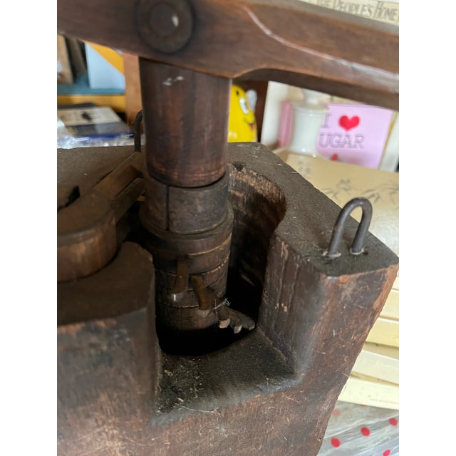 1970s Wooden Shelf Grinder Box For Sale - Image 4 of 11