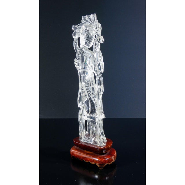 Rock Crystal Guanyin Sculpture For Sale - Image 18 of 18