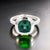 Natural Solitaire Tourmaline Ring 6.5 14k W Gold 2.25 TCW Certified For Sale - Image 11 of 13