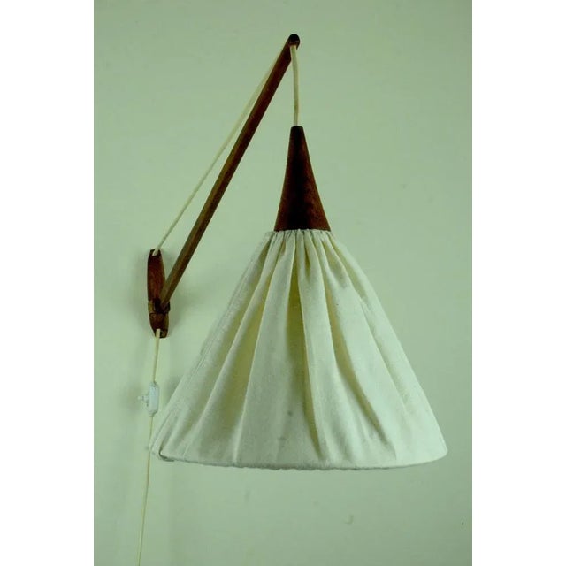 Model 734 Wall Lamp by Uno & Östen Kristiansson for Luxus, Vittsjö, Sweden, 1960s For Sale - Image 6 of 9