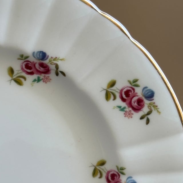 Vintage English Bone China Decorative Dessert Plate For Sale In Baltimore - Image 6 of 12