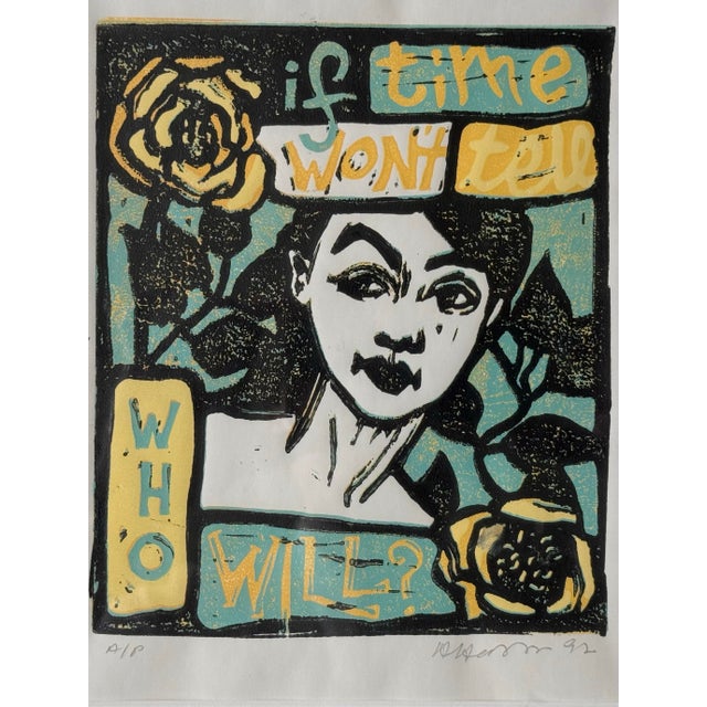 Contemporary 1990s D. Anderson, "If Time Won't Tell" – Signed Artist Proof (A/P), Serigraph For Sale - Image 3 of 4