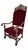 Antique French Regency Style Ornate Caved Walnut Throne Chairs Newly Reupholstered in a Burgundy Mohair - Pair For Sale In Chicago - Image 6 of 7