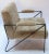 Not Yet Made - Made To Order Custom Black Metal Armchair in Tan Sheepskin For Sale - Image 5 of 8