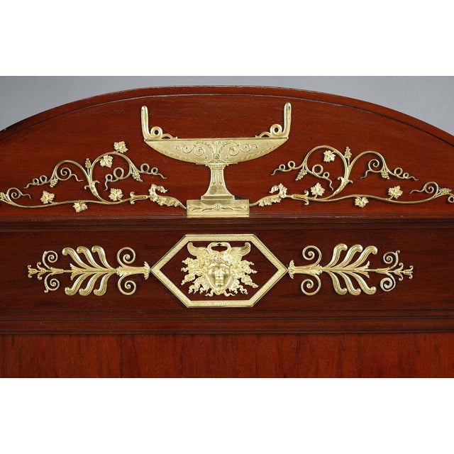 Brown Empire Mahogany and Gilded Bronzes Bed, 1810s For Sale - Image 8 of 15
