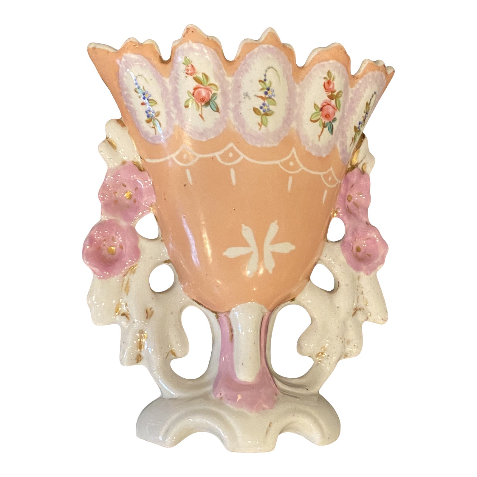 19001909 English Antique Victorian Ceramic Vase Chairish