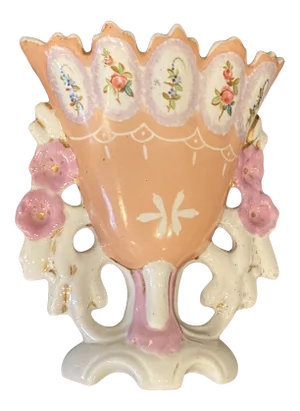 1900-1909 English Antique Victorian Ceramic Vase