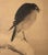Wood 1920s Late Meiji to Early Showa Japanese Watercolor Scroll "The Crow and the Snow" For Sale - Image 7 of 12