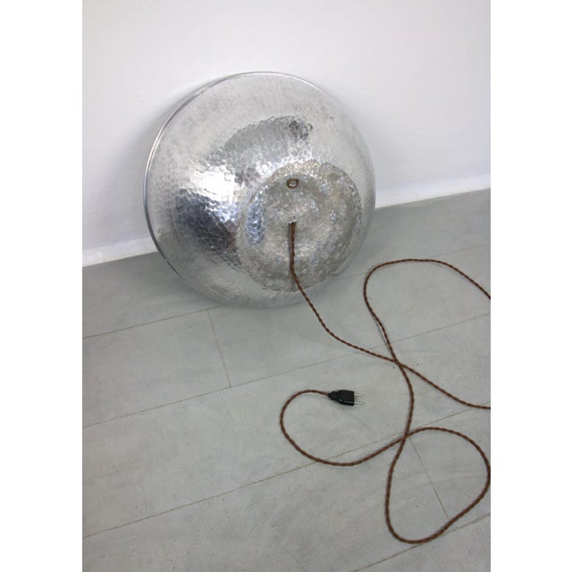 Large Vintage Aluminum Wall Lamp For Sale - Image 15 of 18