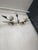Mid-Century Modern Large Brass and Glass Ceiling Lights from Arlus, 1940s For Sale - Image 3 of 8