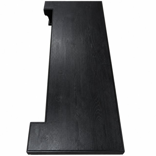 Ebonized Neoclassic Carved Walnut & Lacquered Bookcase, 1900s For Sale - Image 4 of 10