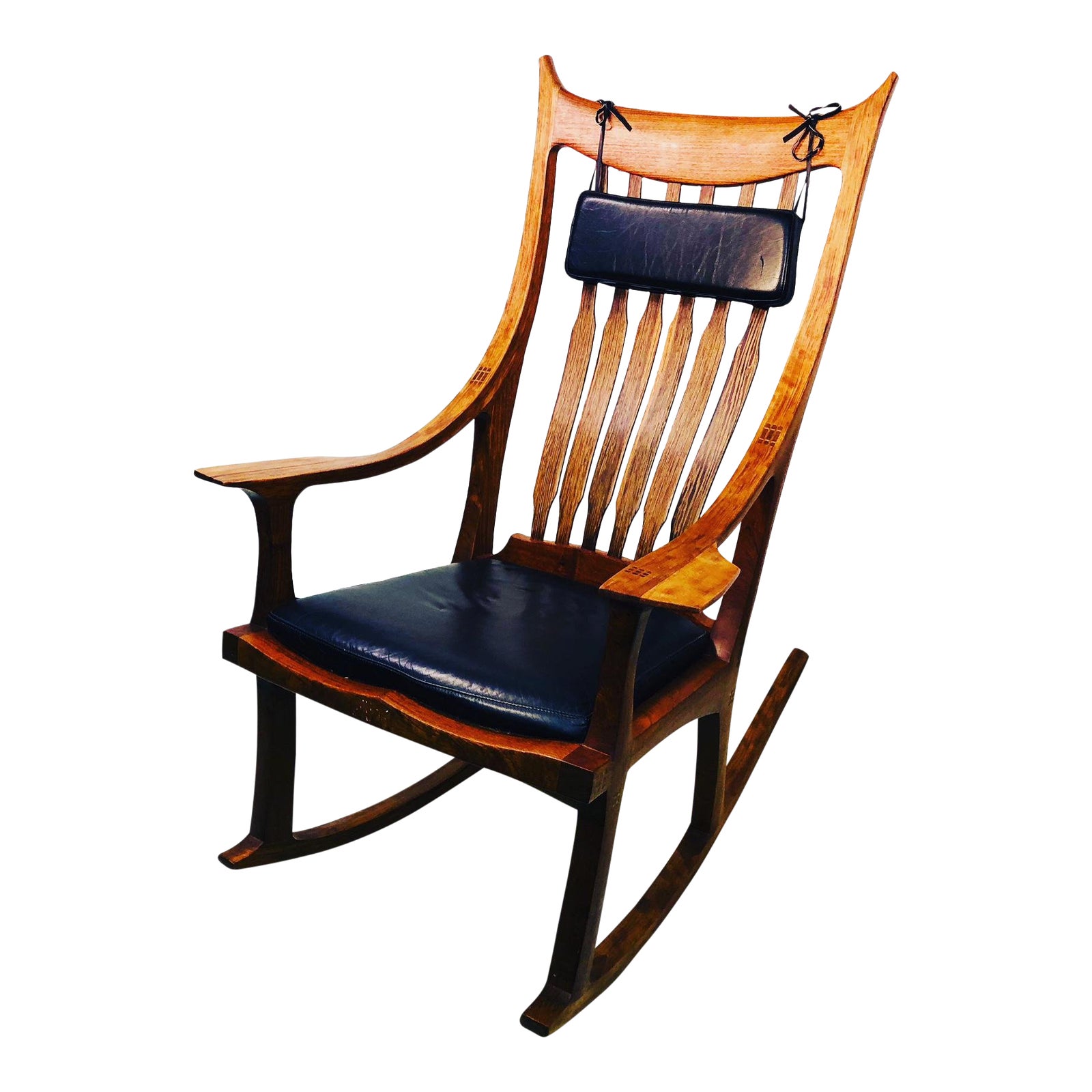Exceptional And Monumental Rosewood Rocking Chair By Stephen O Donnell Chairish