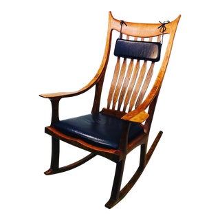 Monumental Rosewood Rocking Chair by Stephen O'Donnell For Sale