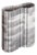Stripes B2 Decorative Vase in Honed Striato Olimpico Marble by Bufalini Marmi For Sale