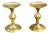 Modern Polished Brass Candlesticks - A Pair For Sale