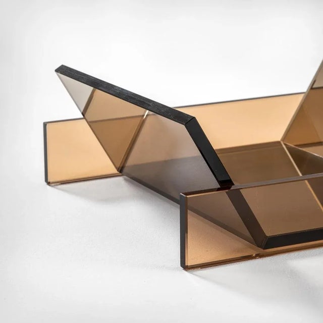 Ettore Sottsass Model Rosa Vessel in Colored Glass by Ettore Sottsass for RSVP, 2000s For Sale - Image 4 of 7