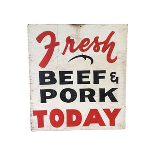 Vintage Double-Sided Store Sign For Sale