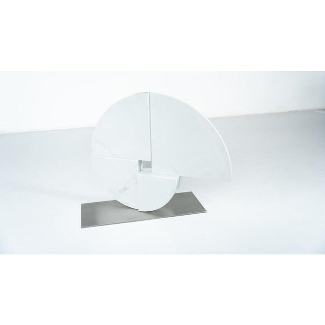 Large Marble Sculpture by Angelo Mangiarotti for Skipper, Italy, 1980s For Sale - Image 10 of 15