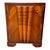 Art Deco Nightstands in Walnut Root Veneer with Conical Columns, 1930s, Set of 2 For Sale - Image 11 of 14
