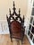 Pair of Antique Victorian Gothic Revival High-Back Walnut Armchairs — C. 1870–1885 For Sale - Image 4 of 7