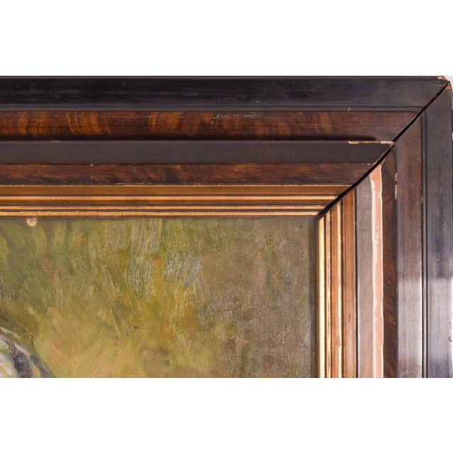 Black Anonymous, Portrait of a Lady, Early 20th Century, Oil on Canvas For Sale - Image 8 of 14