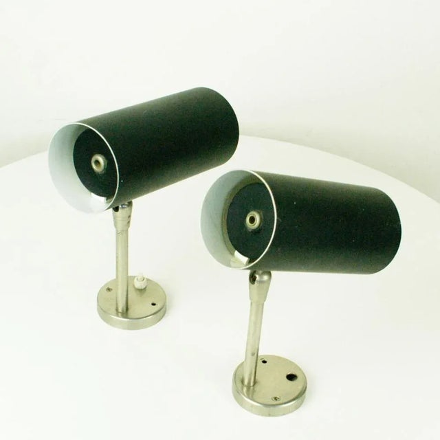 Mid-Century Modern Mid-Century Austrian Zylinder Sconces by J. T. Kalmar Vienna, Set of 2 For Sale - Image 3 of 9