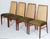 This stunning set of 4 mid-century modern walnut dining chairs, designed by the legendary American designer Milo Baughman...