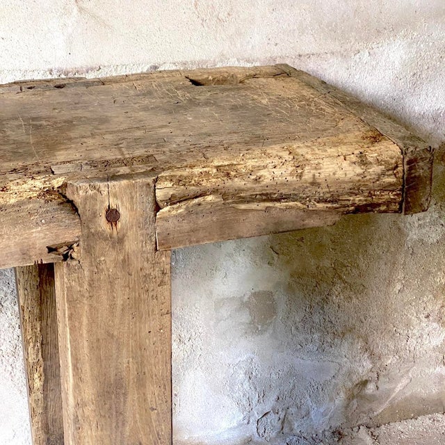 Vintage Oak Workbench, 1950s For Sale - Image 10 of 13