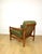 Vintage Wooden Armchair in Yellow-Olive from Z. Baczyk For Sale - Image 4 of 12