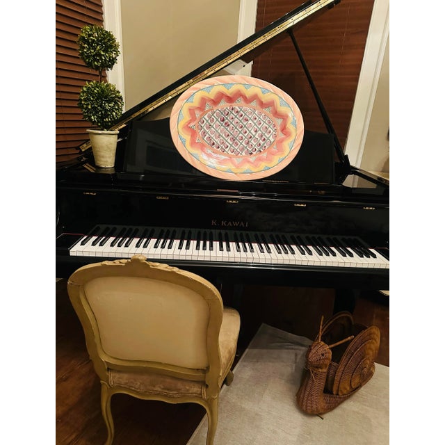 Coastal Huge Vintage Mackenzie Childs Platter For Sale - Image 3 of 7