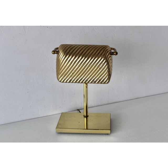 Metal Vintage George Kovacs Brass Bankers Piano Desk Lamp For Sale - Image 7 of 18