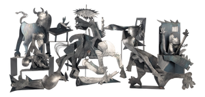 Metal Guernica Sculptures from Picasso, Set of 10