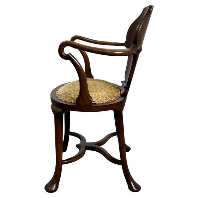 Early 20th Century English Mahogany Armchair in the style of Cornelius v. Smith For Sale - Image 11 of 13