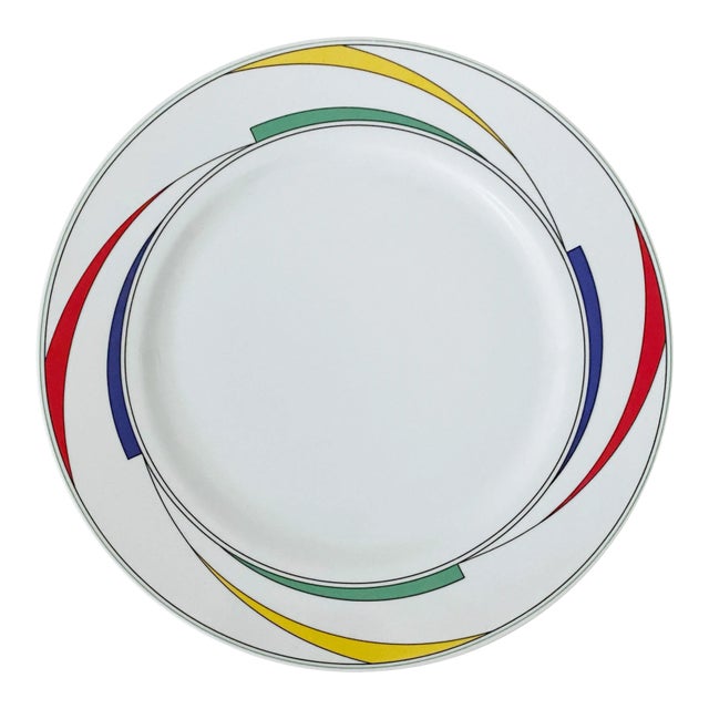 1980s Modern International Rhythm "Flash" China Platter For Sale