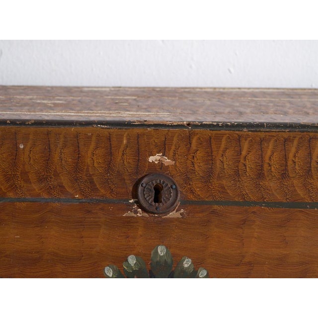 Antique Swedish Painted Secretaire with Drawers For Sale - Image 3 of 18