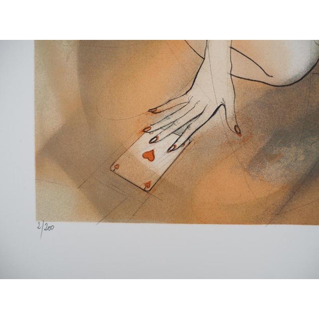 Jean-Baptiste VALADIÉ, Brassens: A pretty flower, Nude, Lithograph For Sale - Image 6 of 8