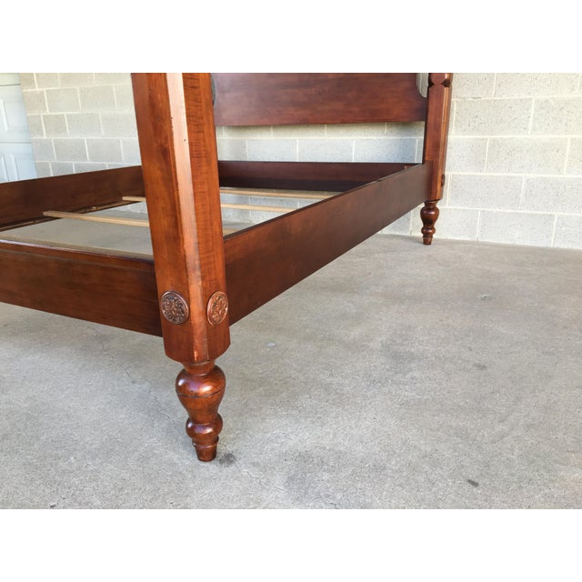 Ethan Allen British Classics Queen Size Tester Poster Bed 2956505h (260) Chairish